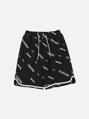 Letter All-over Print Shorts