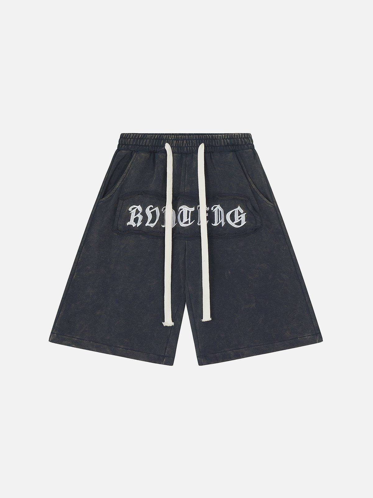 Letter Embroidery Shorts