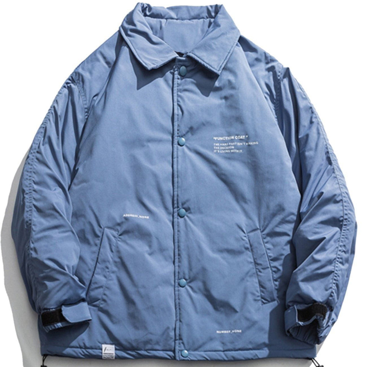 Letter Print Winter Coat