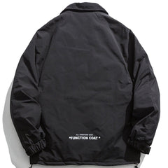 Letter Print Winter Coat