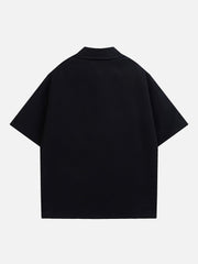 Linear Monogram Print Short Sleeve Shirts