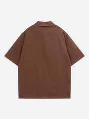 Linear Monogram Print Short Sleeve Shirts
