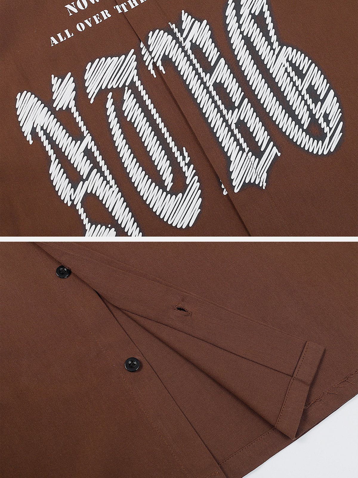 Linear Monogram Print Short Sleeve Shirts