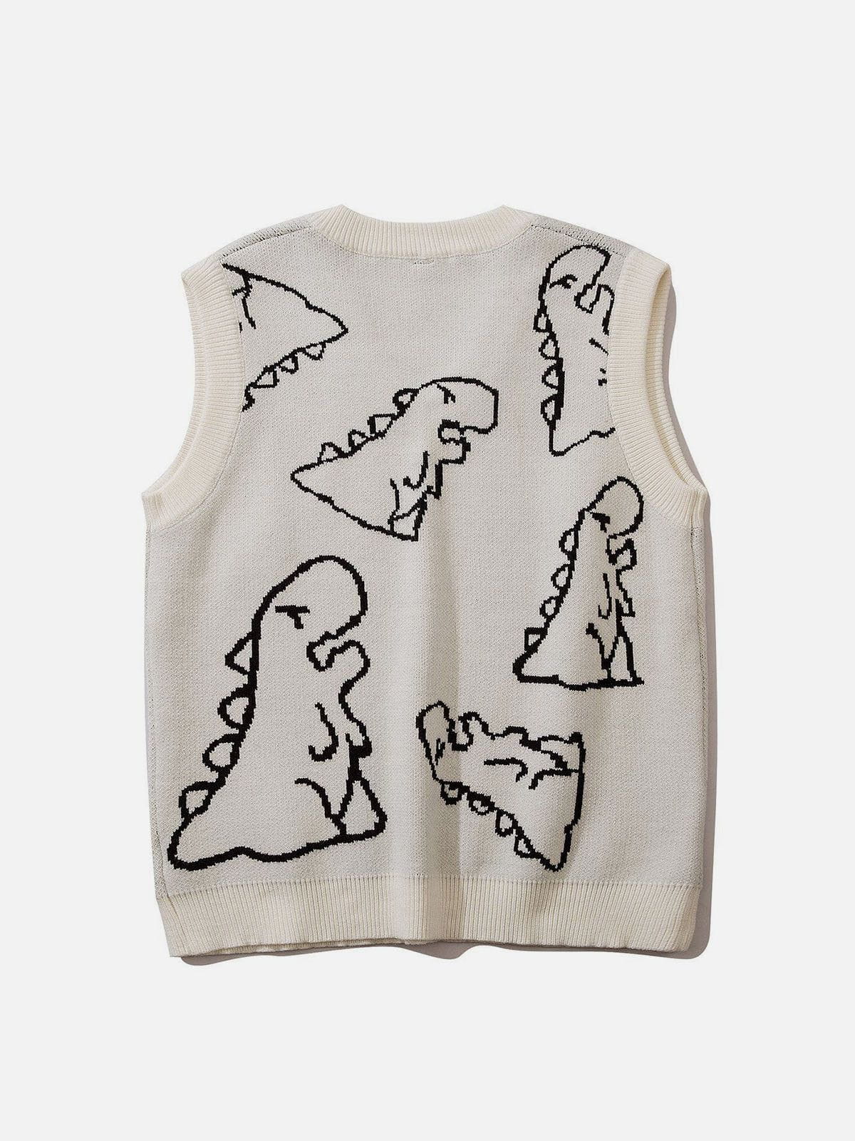 Little Dinosaur Graphic Sweater Vest