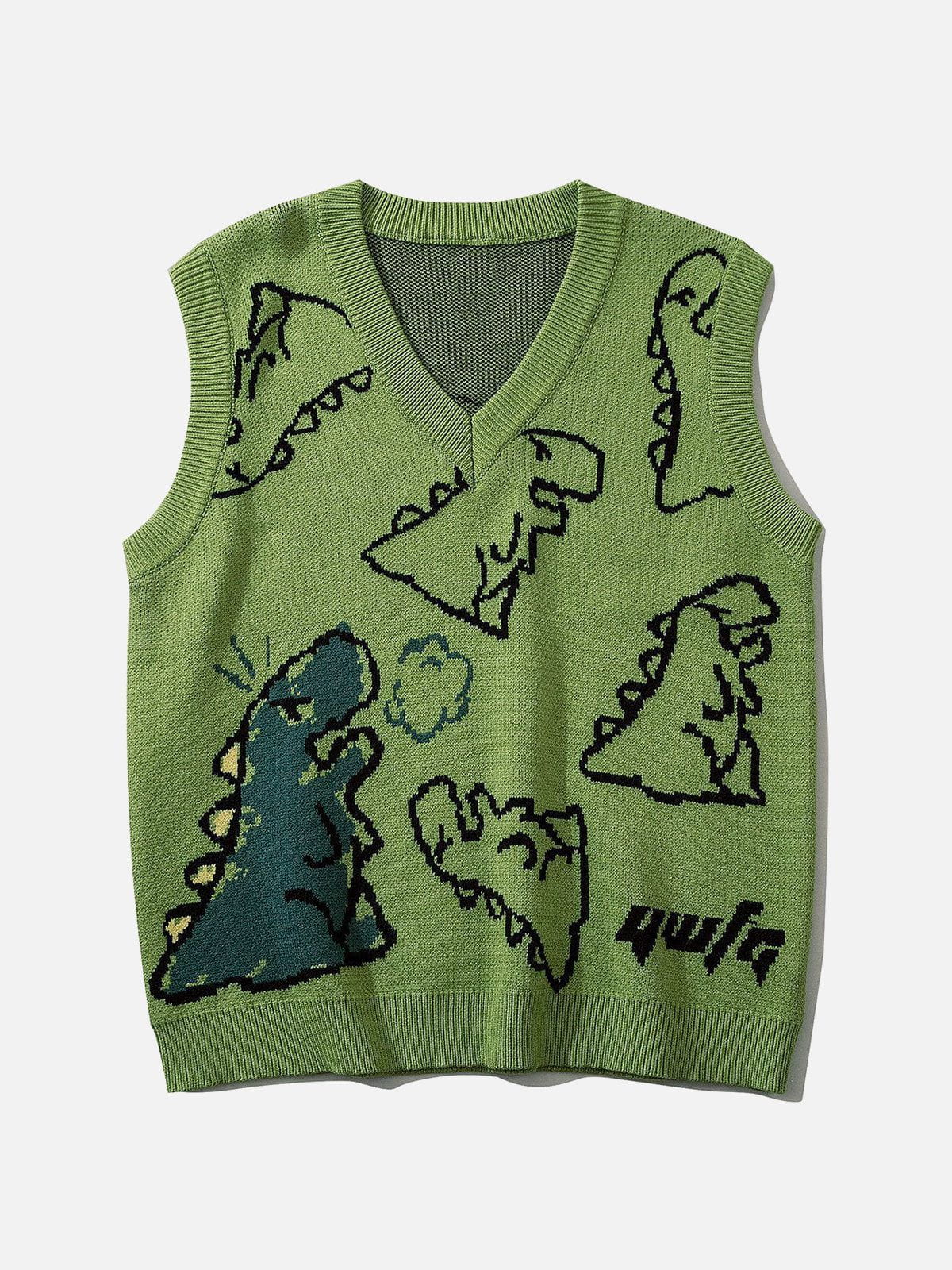 Little Dinosaur Graphic Sweater Vest