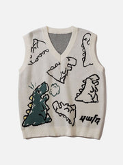 Little Dinosaur Graphic Sweater Vest