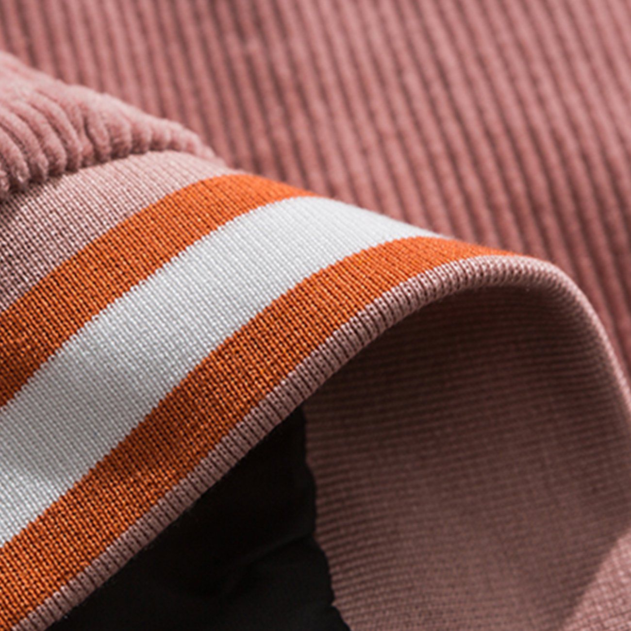Monogram Embroidery Stitching Winter Coat