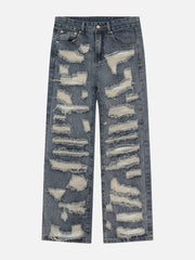 Multi Hole Jeans