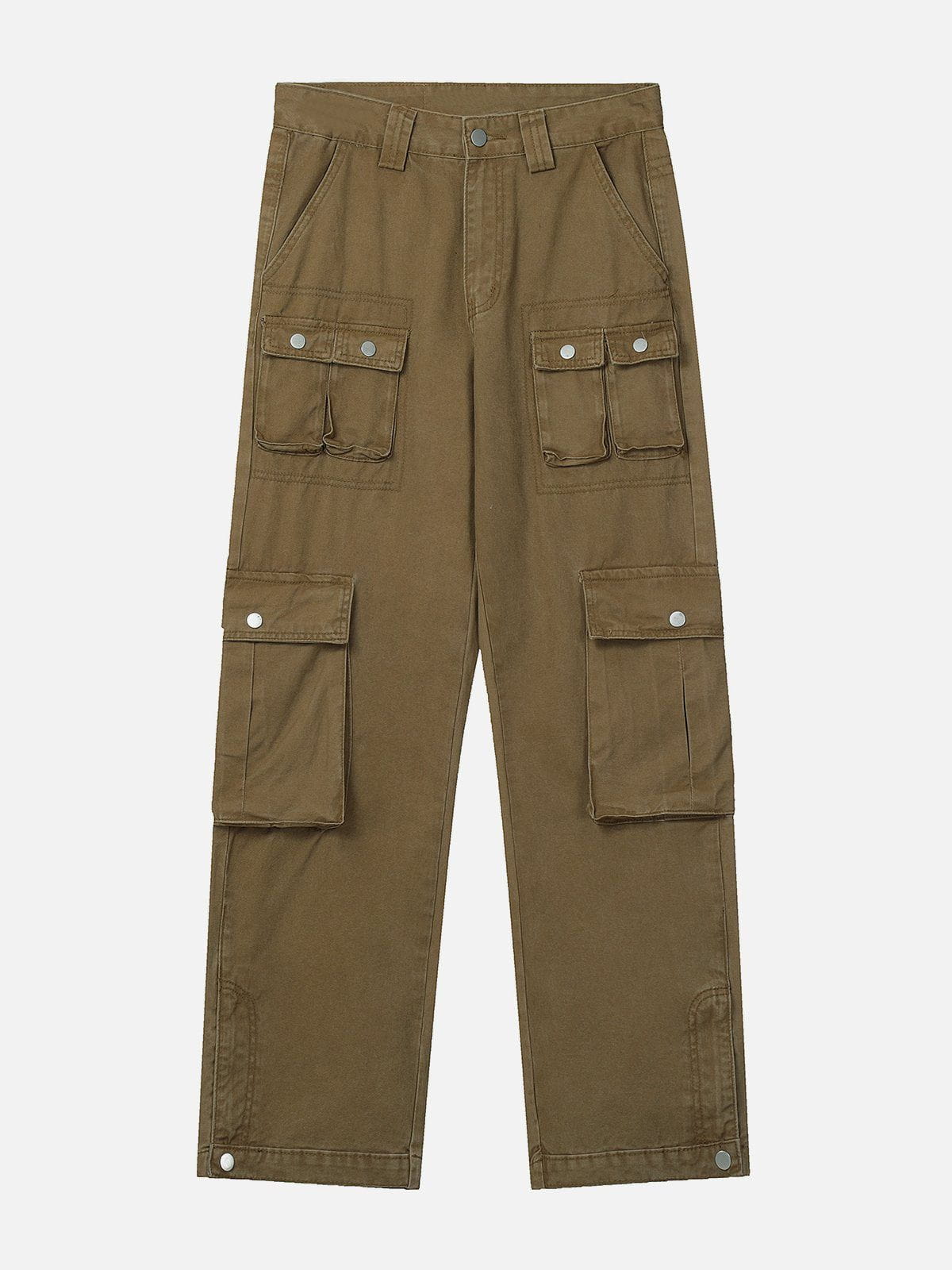 Multi Pocket Denim Cargo Pants