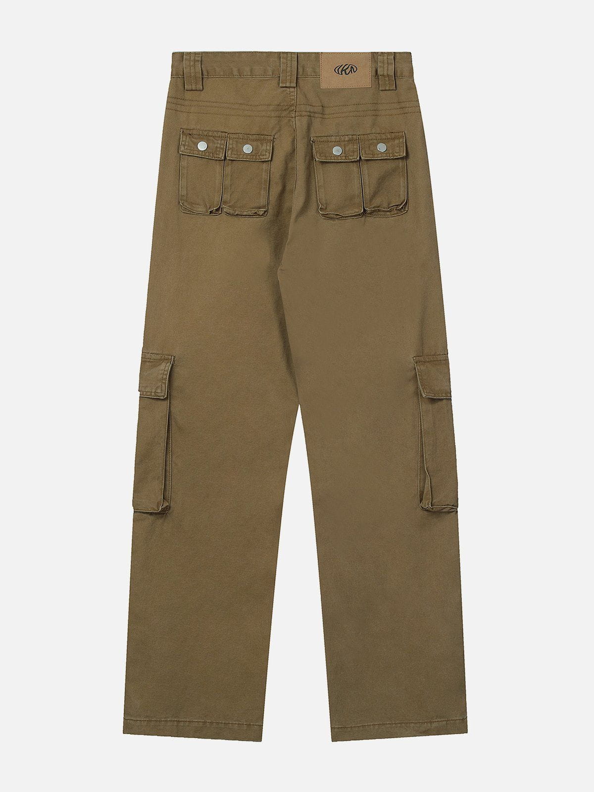 Multi Pocket Denim Cargo Pants