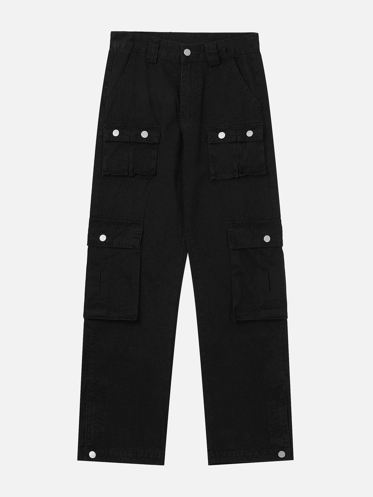 Multi Pocket Denim Cargo Pants