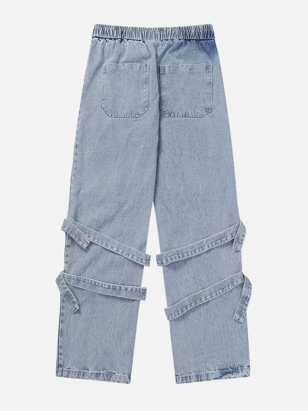 Multi Pocket Lace Up Jeans