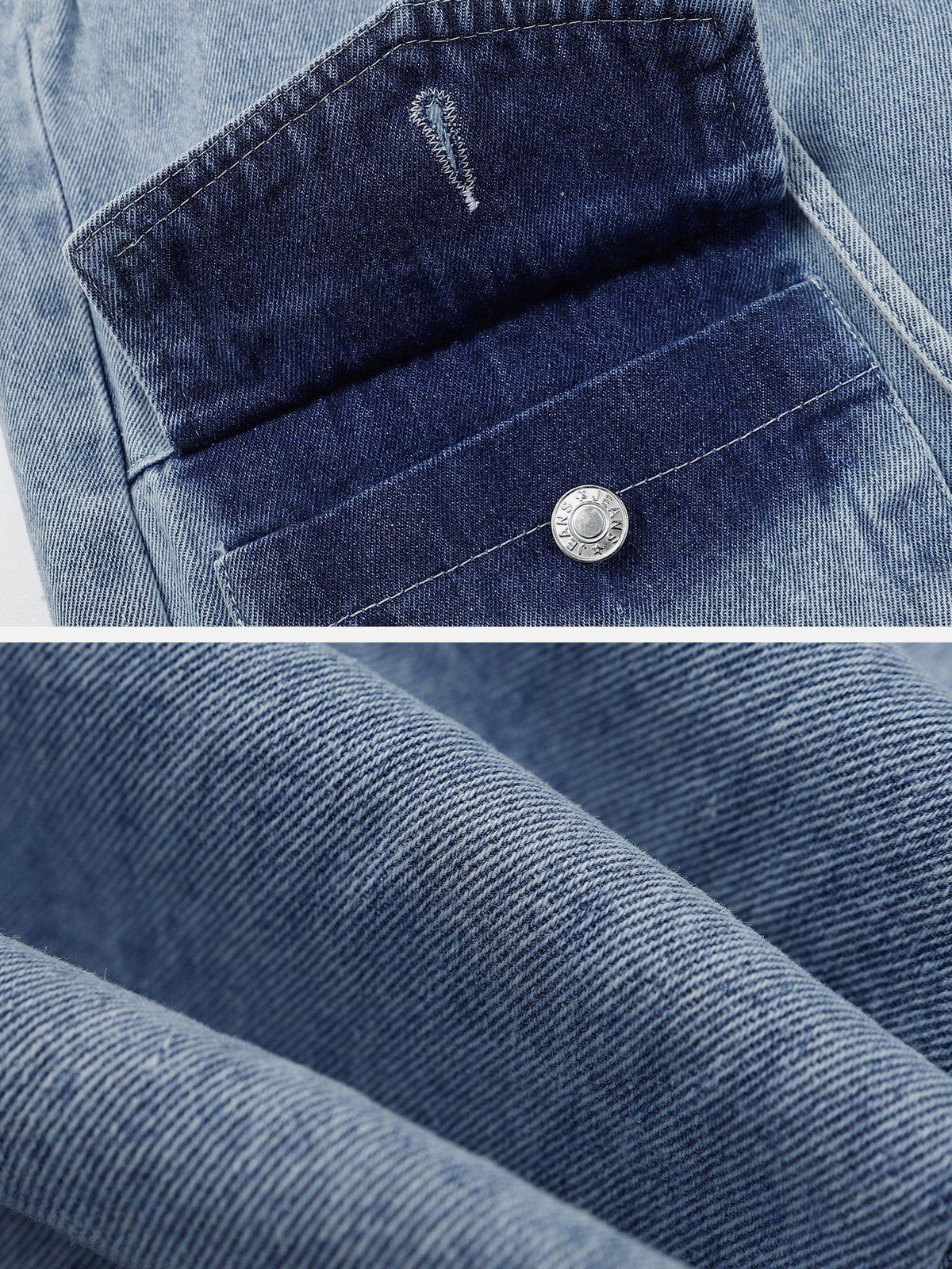 Multi Pocket Lace Up Jeans