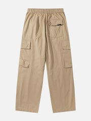 Multi-Pocket Straight Cargo Pants