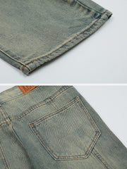 Multi-Pocket Wash Jeans