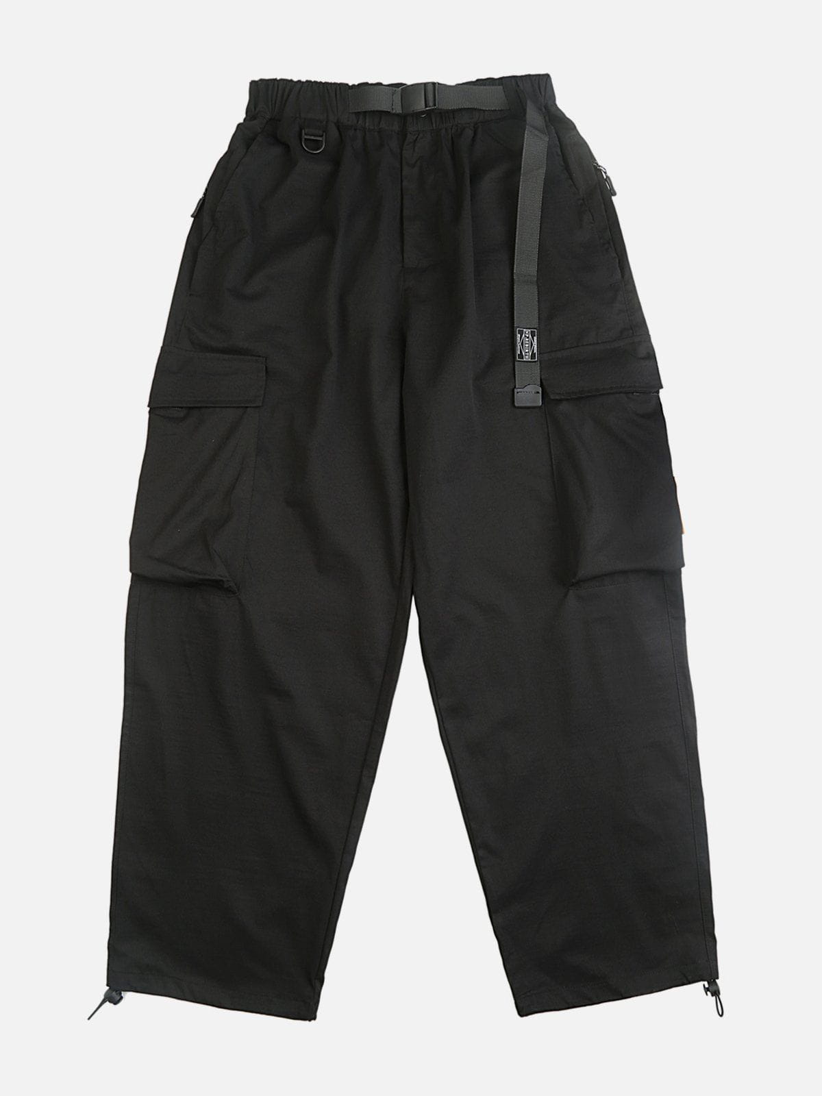 Multi-pocket Webbing Cargo Pants