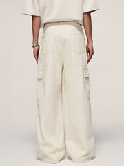 Multi-Pocket Wide Leg Cargo Pants