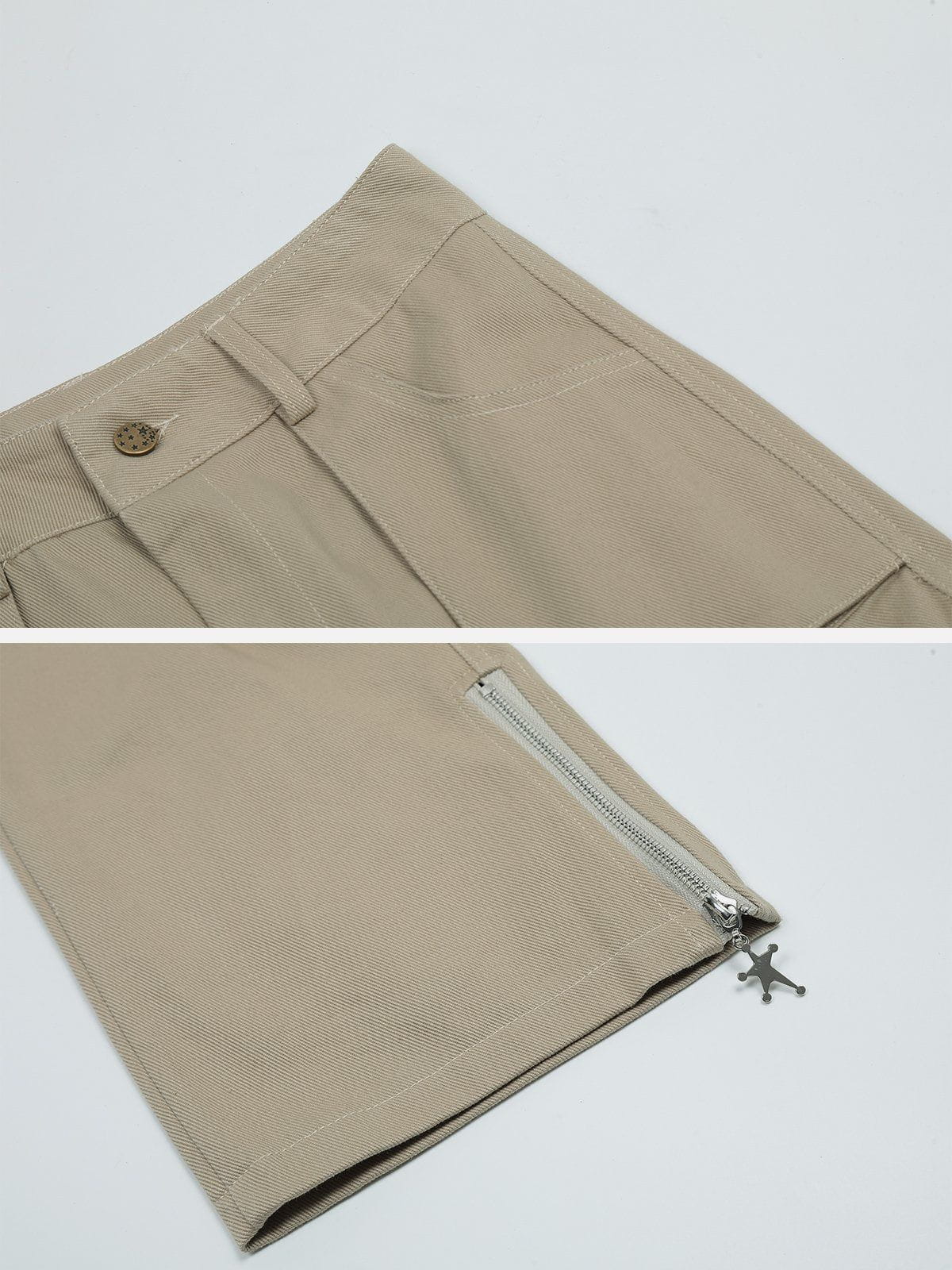 Multi-Pocket Zippered Cargo Pants