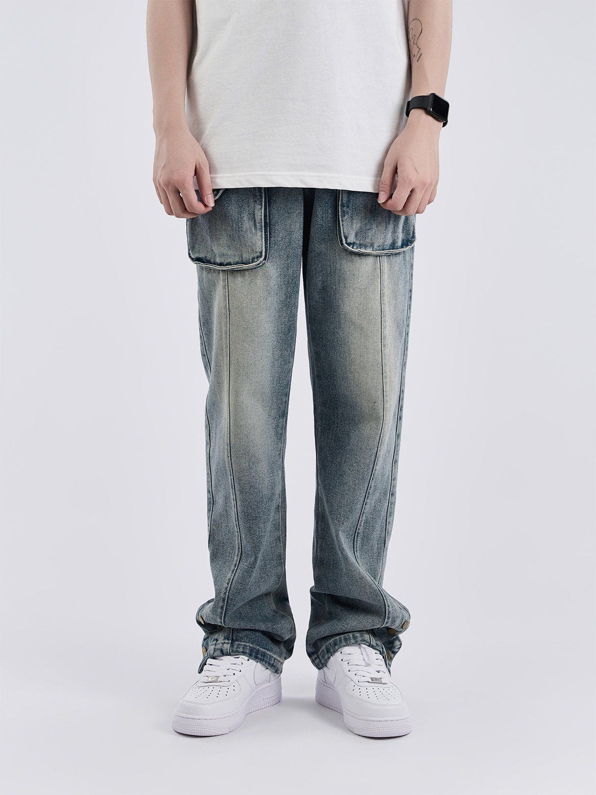Multi Pockets Jeans