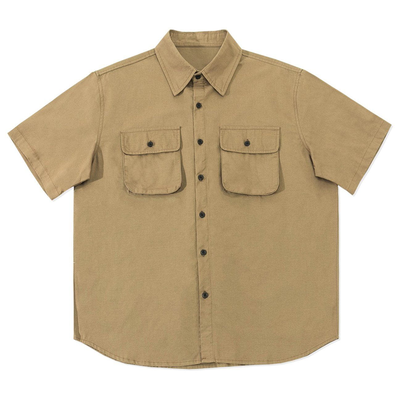 Chemise à manches courtes multi-poches