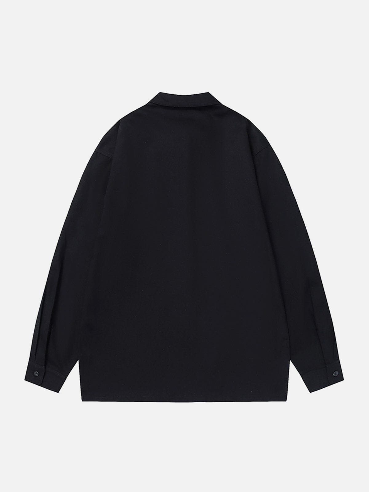 NOWT REND Print Long-Sleeved Shirt