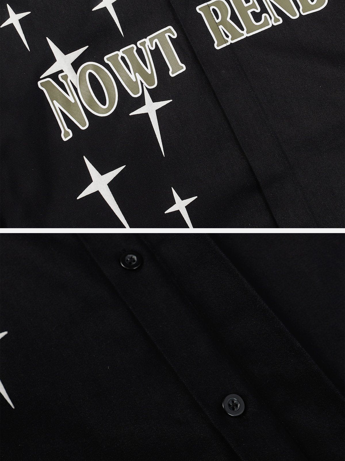 NOWT REND Print Long-Sleeved Shirt