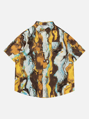Oil Painting Elements Short Sleeve Shirt
