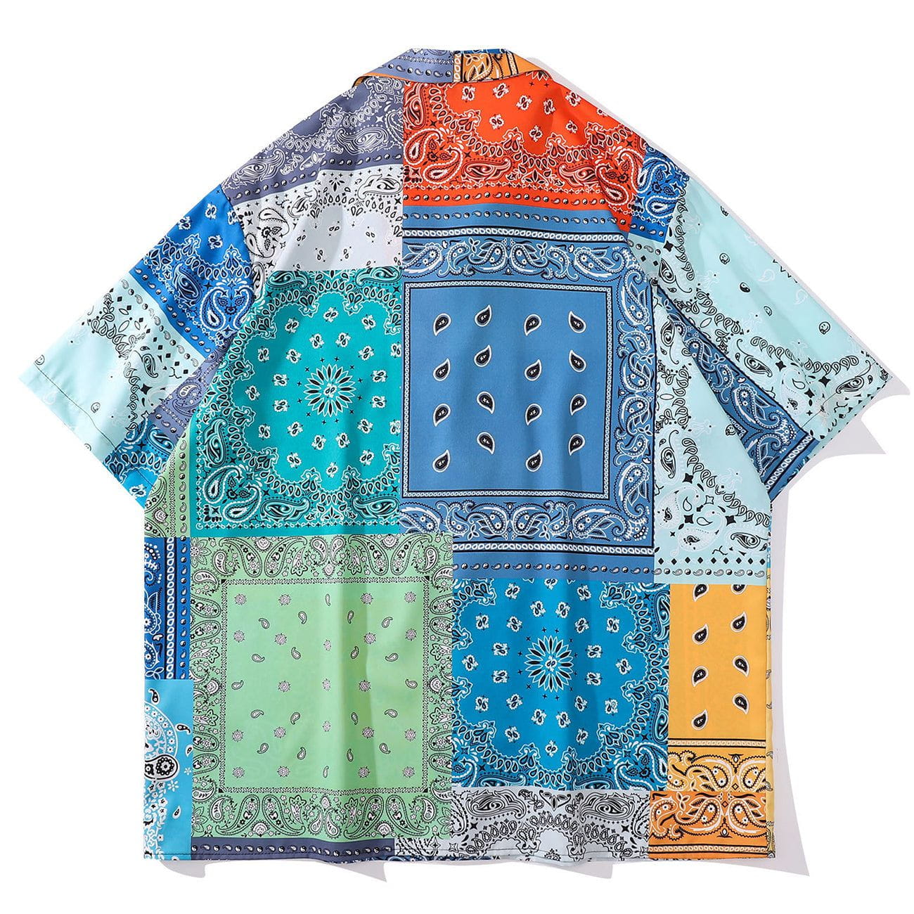 Panel Bandana Short Sleeve Shirt
