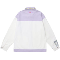 Jacke mit Patchwork-Stickerei 