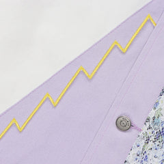 Jacke mit Patchwork-Stickerei 