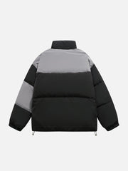 Wintermantel mit Patchworktaschen