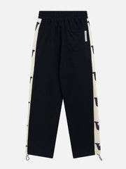 Patchwork Side Print Sweatpants