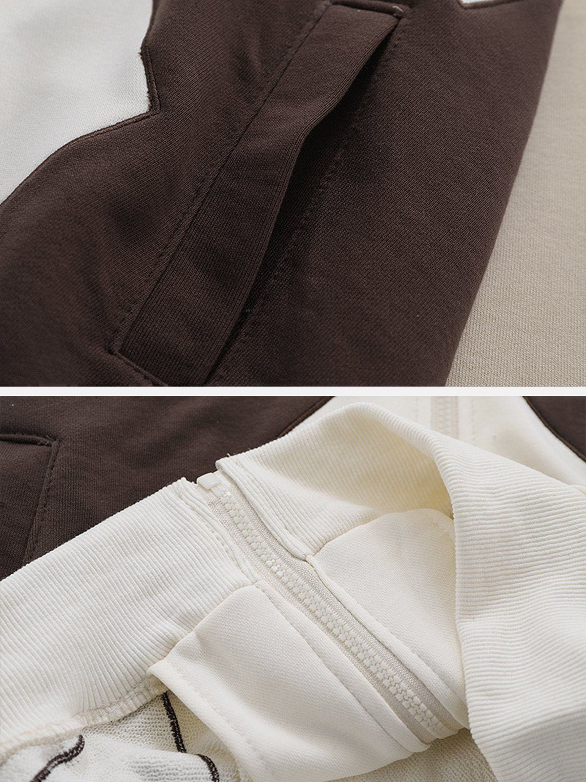 Patchwork Star Zip Up Hoodie