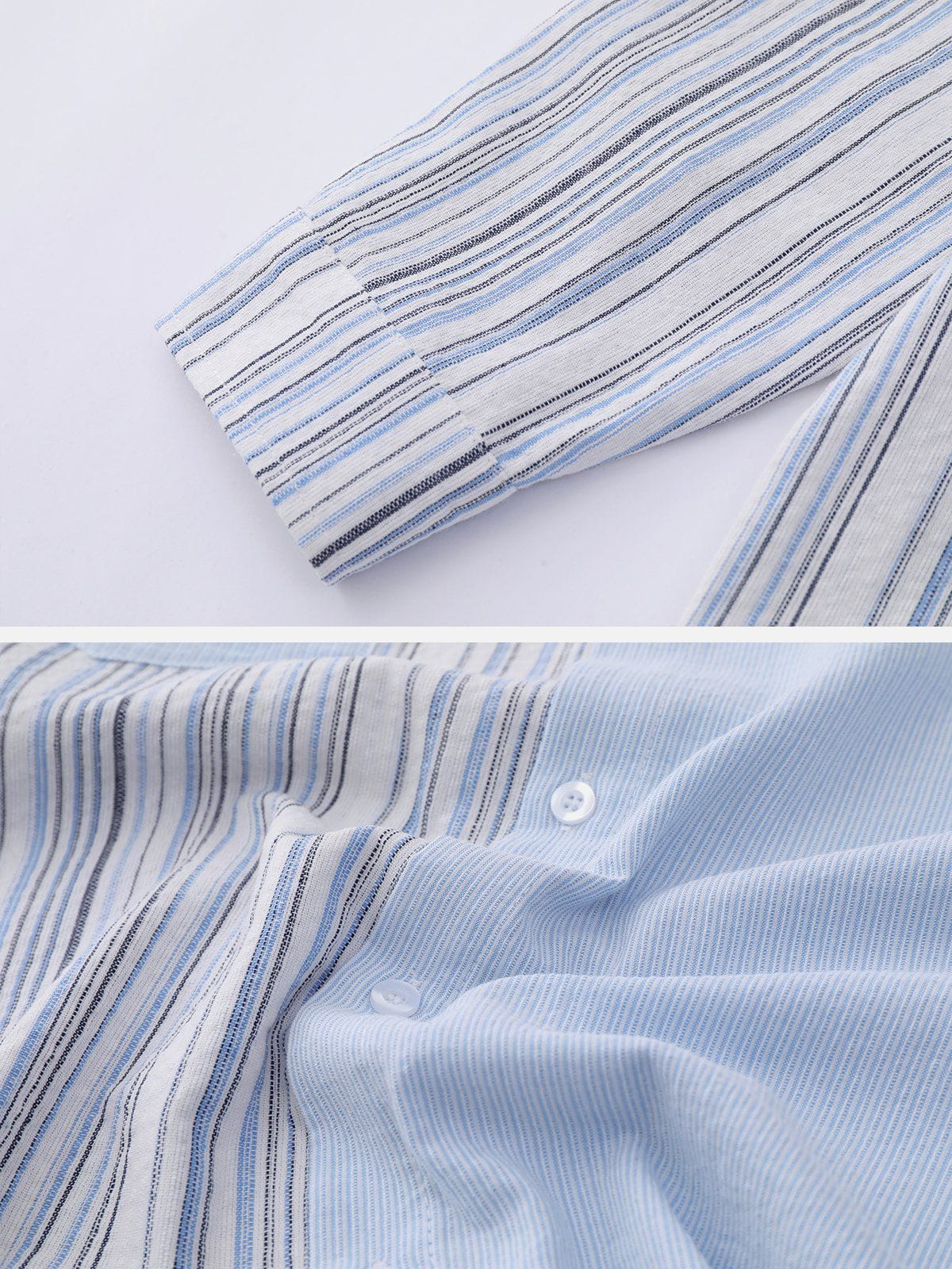 Patchwork Stripe Long Sleeve Shirt