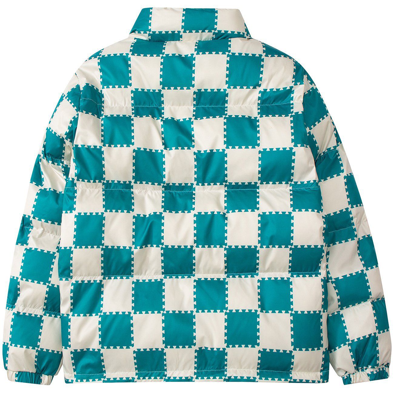Plaid Print Winter Coat