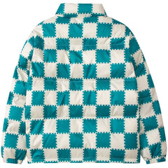Plaid Print Winter Coat