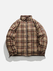 Plaid Reversible Winter Coat