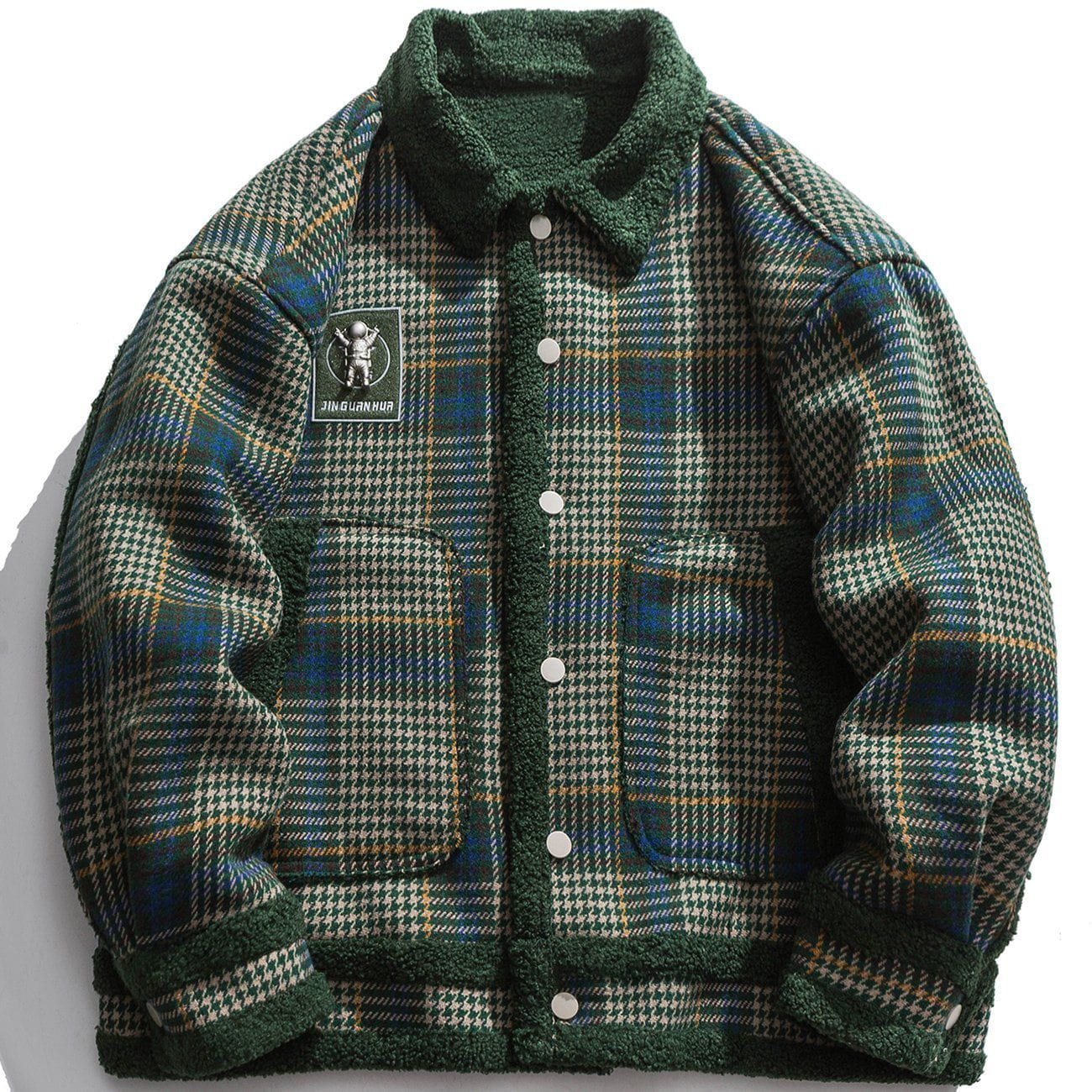 Plaid Sherpa Winter Coat