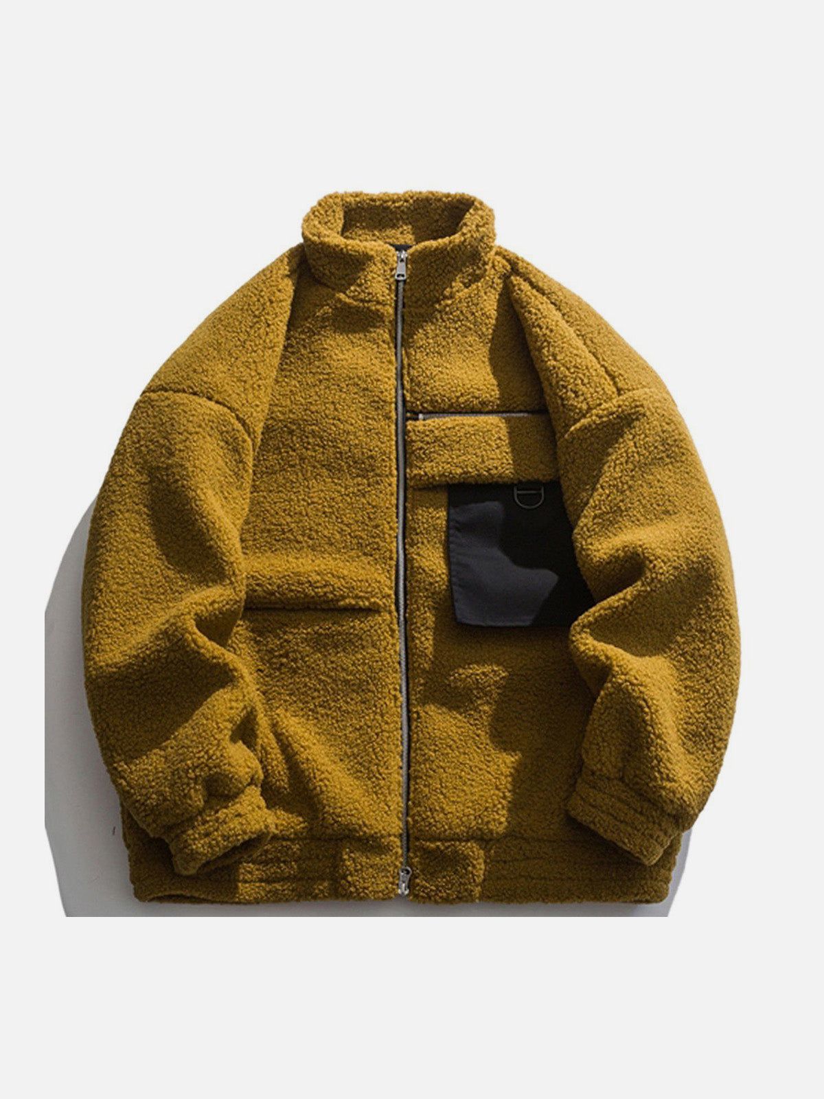 Pocket Design Sherpa Winter Coat