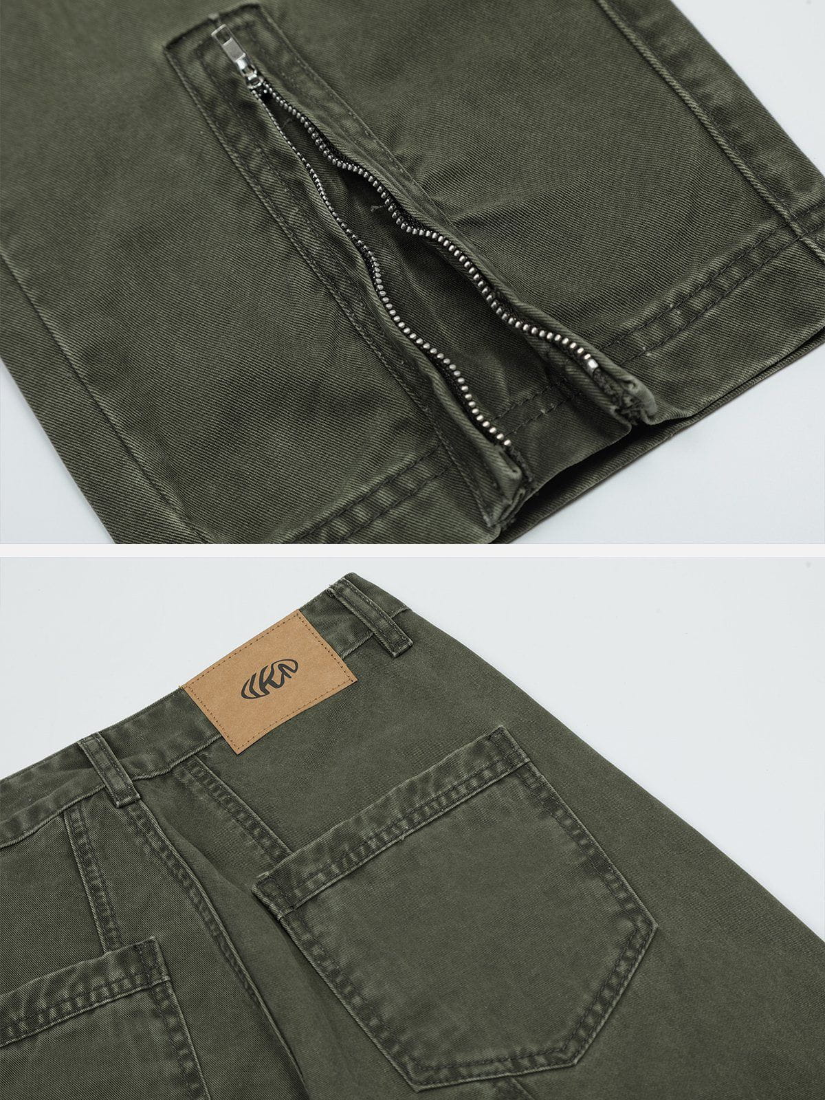 Pocket Patchwork Cargo Pants