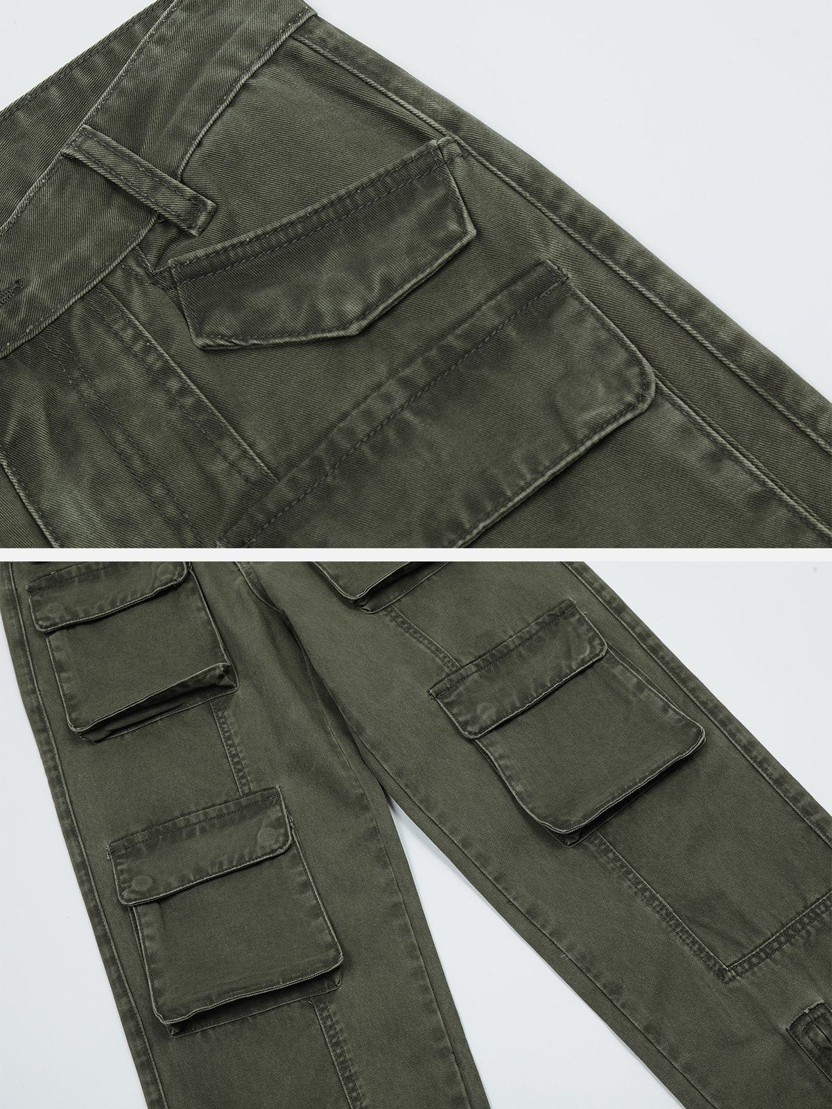 Pocket Patchwork Cargo Pants