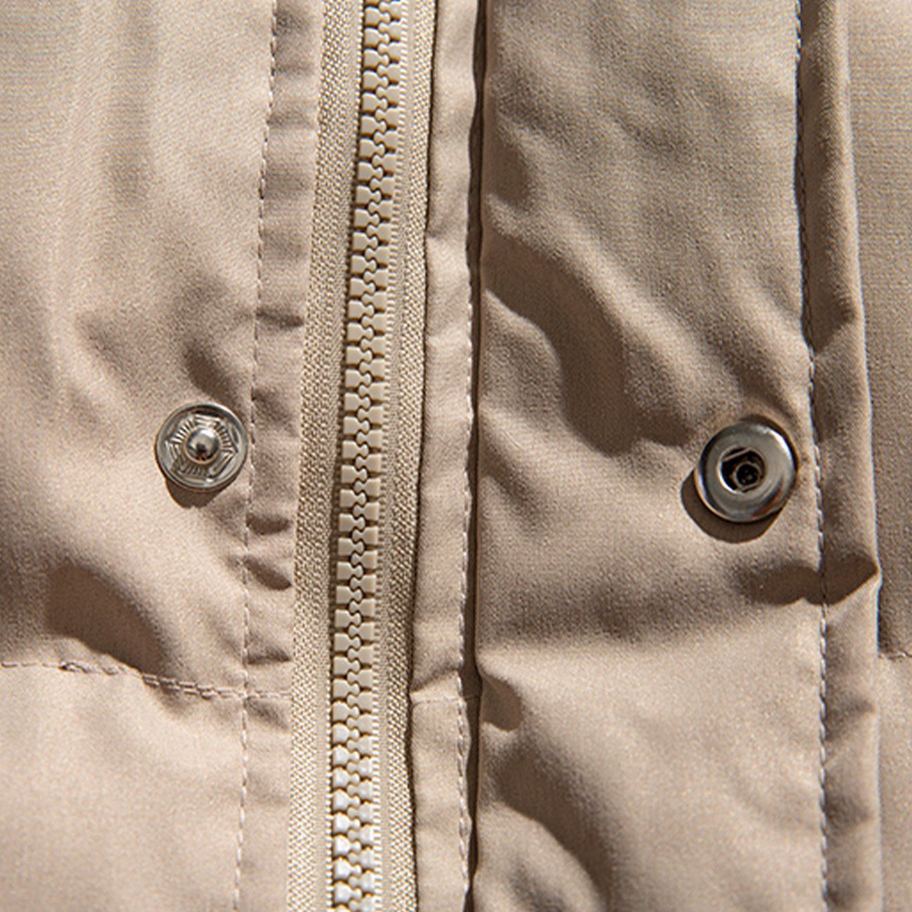 Pocket Solid Winter Coat