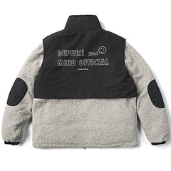 Pocket Splicing Sherpa Winter Coat