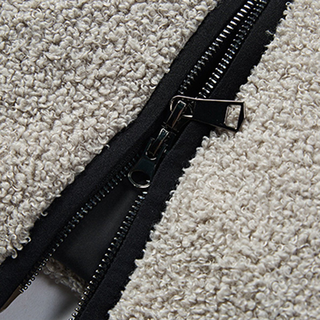 Pocket Splicing Sherpa Winter Coat