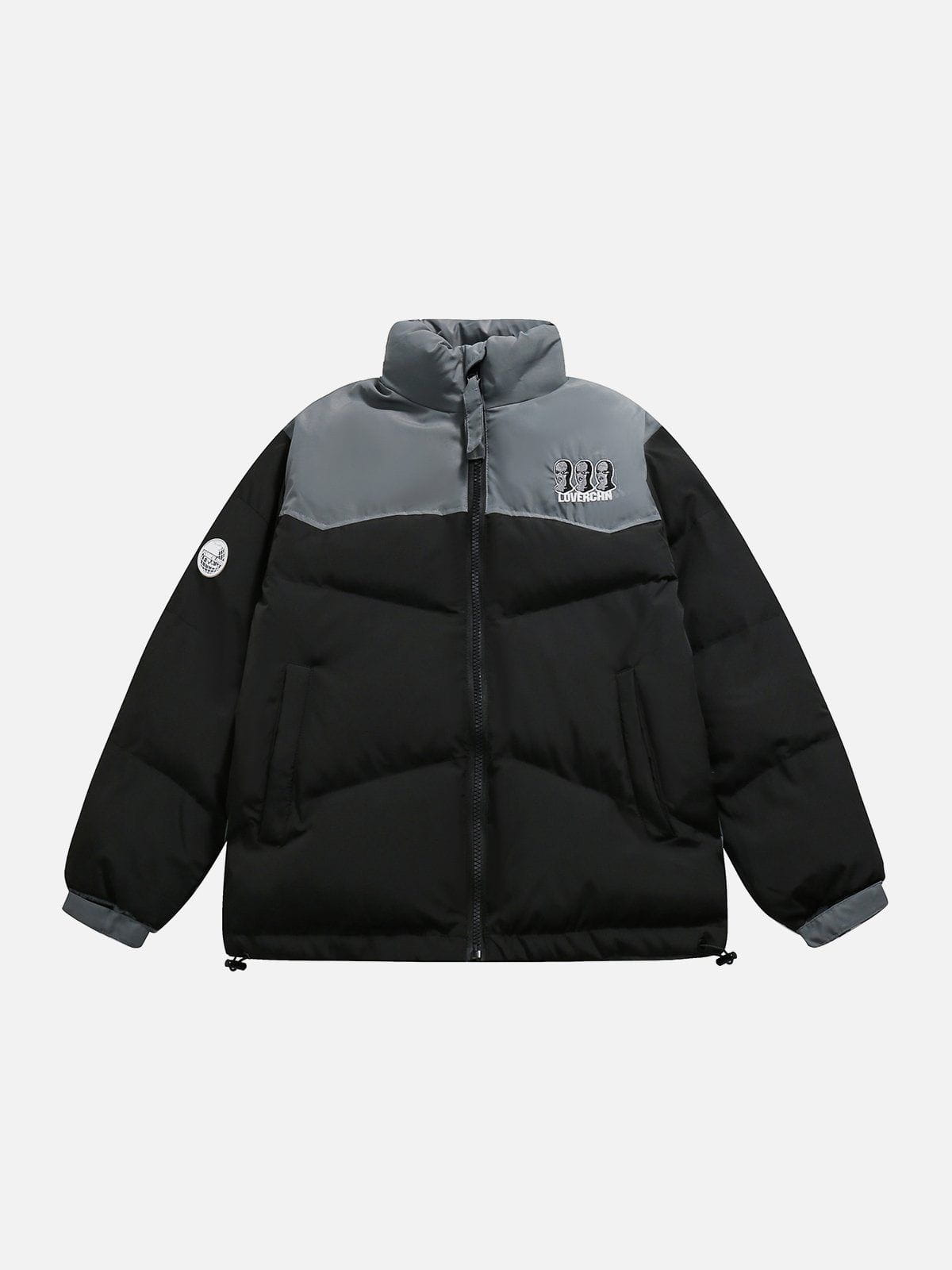 Portrait Embroidery Winter Coat