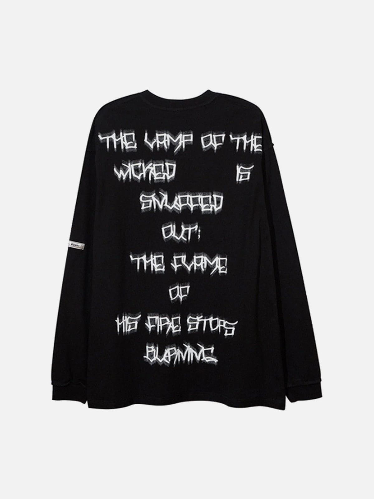 Portrait Letters Graffiti Long Sleeves