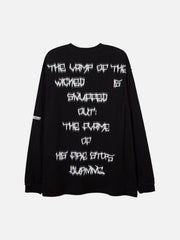 Portrait Letters Graffiti Long Sleeves