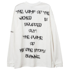Portrait Letters Graffiti Long Sleeves