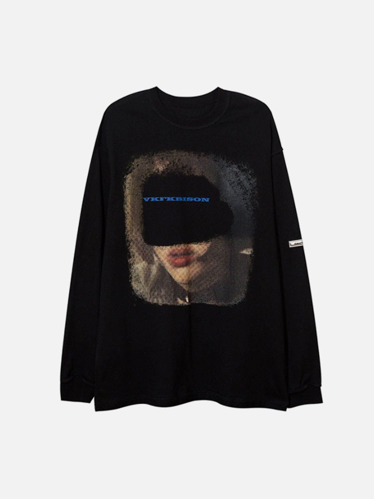 Portrait Letters Graffiti Long Sleeves