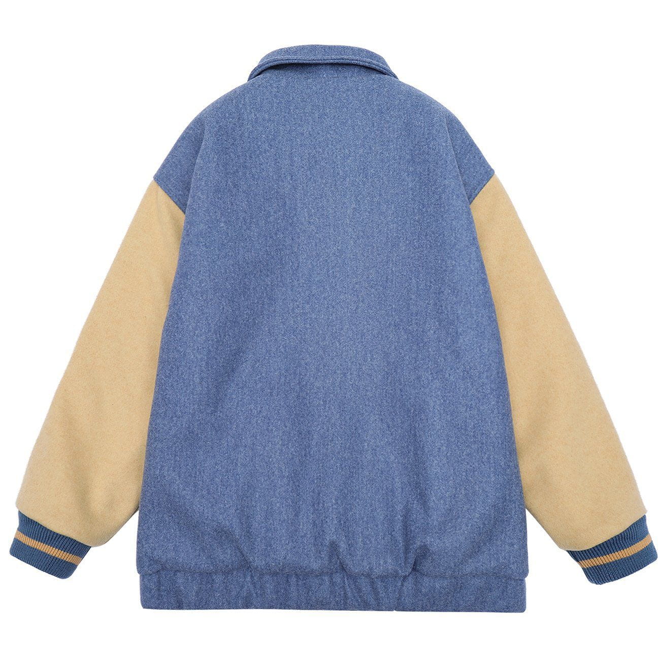 Portrait Pattern Towel Embroidered Winter Coat